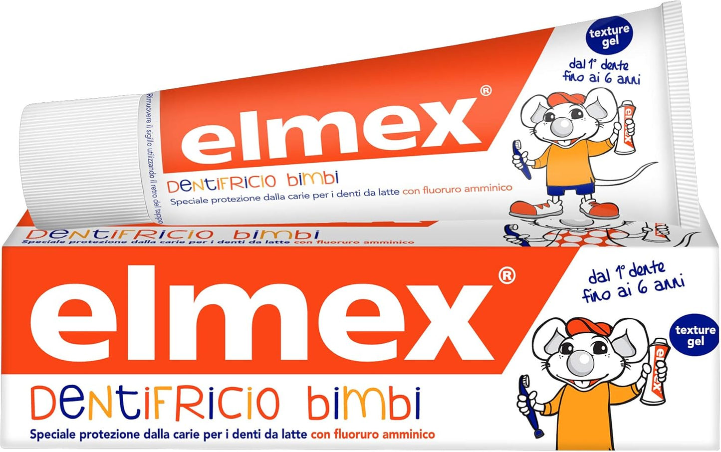 Baby Toothpaste 0-6 Years, Avec Une Concentration Réduite De Fluorure D'Amines Pour Protéger Les Dents Des Enfants, Anticarie, 0% Colorants, 50 Ml