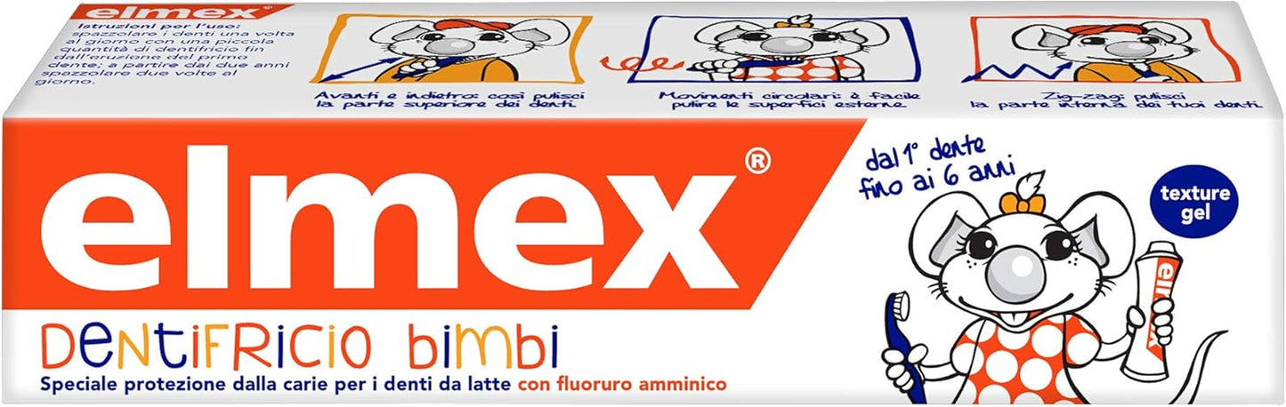 Baby Toothpaste 0-6 Years, Avec Une Concentration Réduite De Fluorure D'Amines Pour Protéger Les Dents Des Enfants, Anticarie, 0% Colorants, 50 Ml