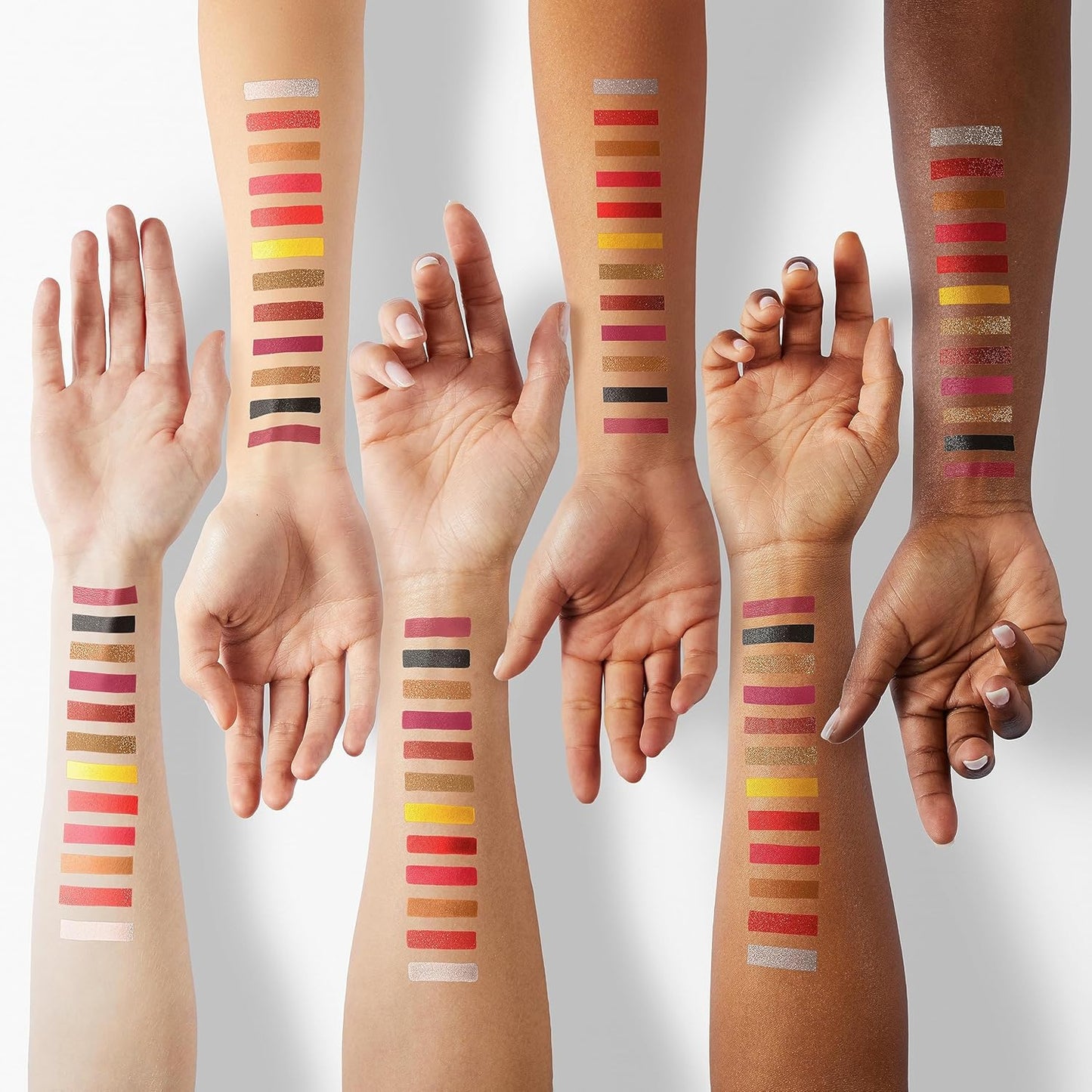 Palette De Fard À Paupières Rouge Hautement Pigmentée, Longue Durée Red Eye Shadow Palette Maquillage Halloween 18 Couleur,Brun Noir Jaune Coucher De Soleil Chaud Automne Nuances Pour Les Yeux
