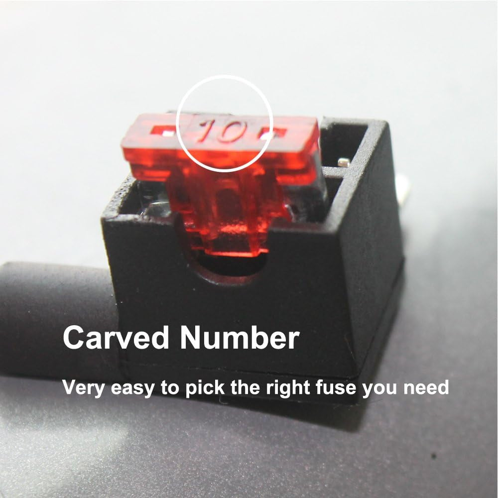 100 PCS 12V-24V Basse Profil Fusibles Mécaniques De Voiture Pour Véhicule Auto Moto Bateau Camion, Assortiment Voiture Fusible À Lame Small, 3A 5A 7.5A 10A 15A 20A 25A 30A 35A 40A